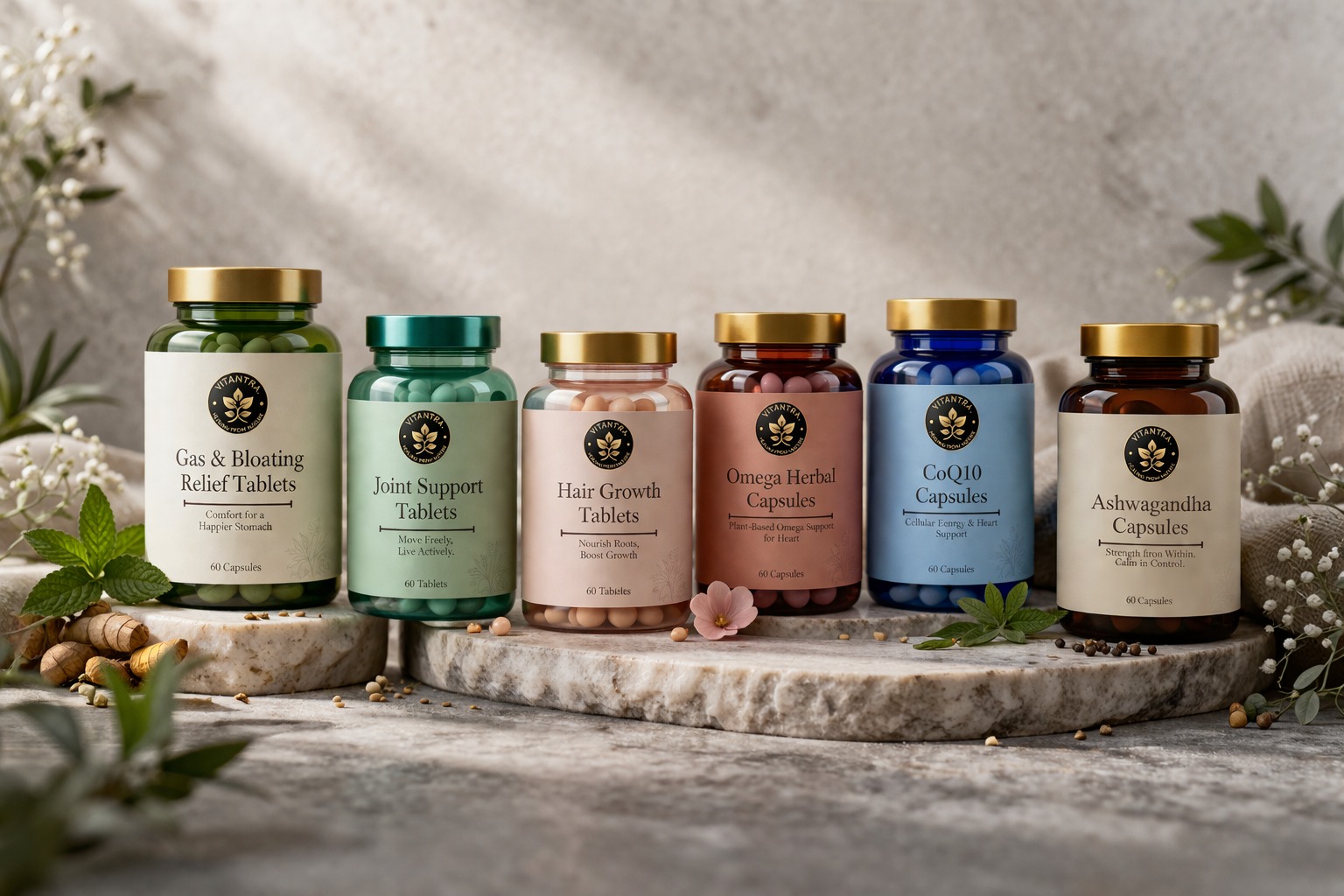  Vitantra Dietary Supplement Bottles