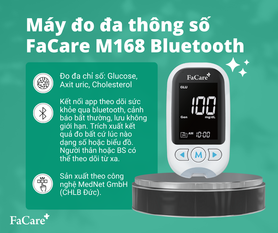 Máy đo đa chỉ số_Đường huyết_Mỡ máu_Axit Uric