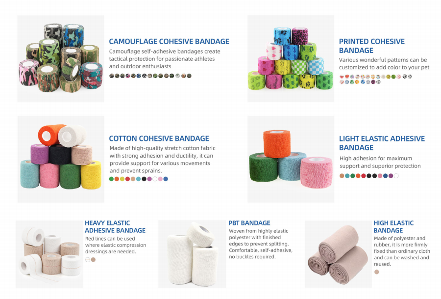 Bandage I Adhesive Bandage I Cohesive Bandage I Foam Wrap