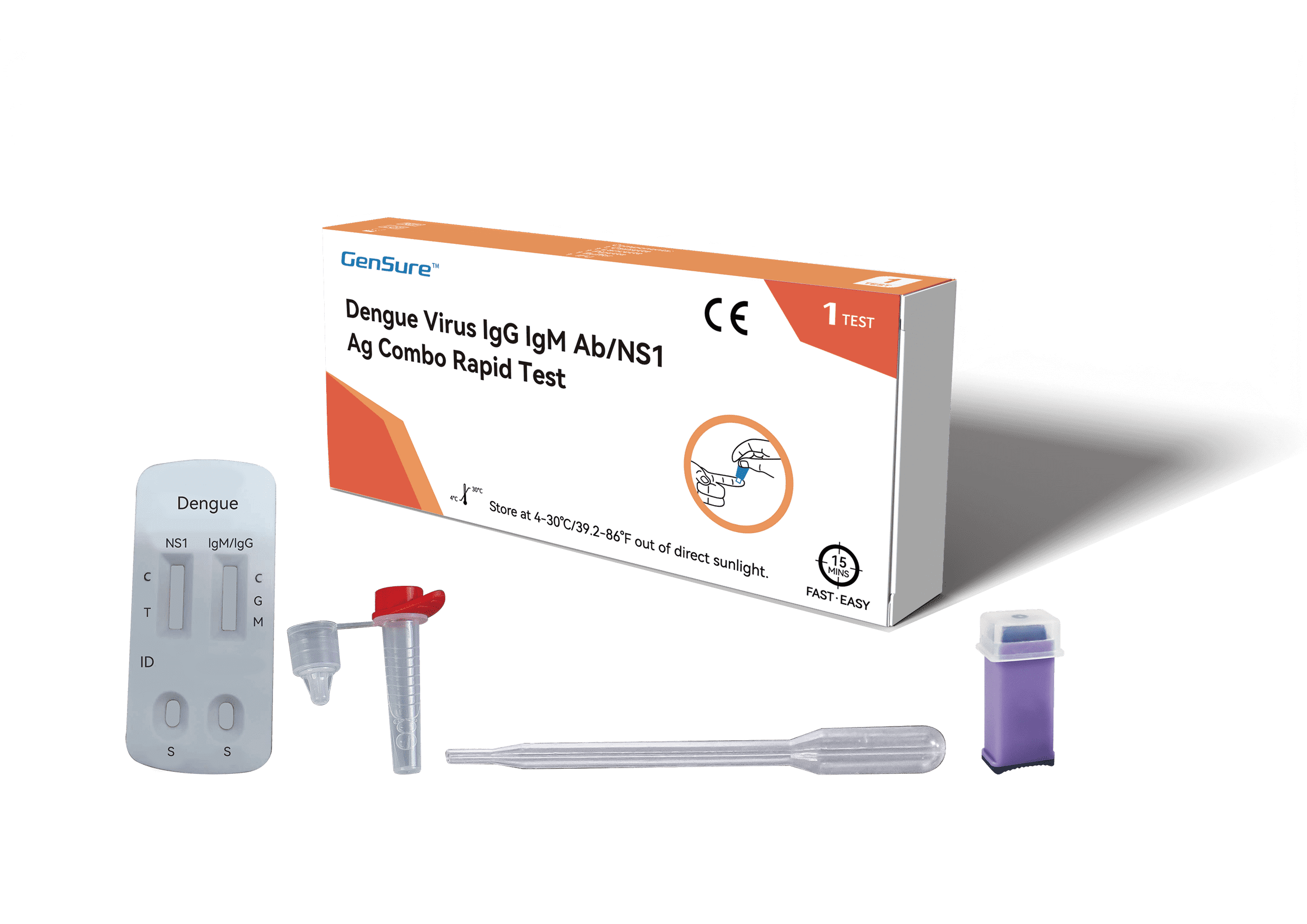 Dengue Virus IgG IgM Ab/NS1 Ag Combo Rapid Test