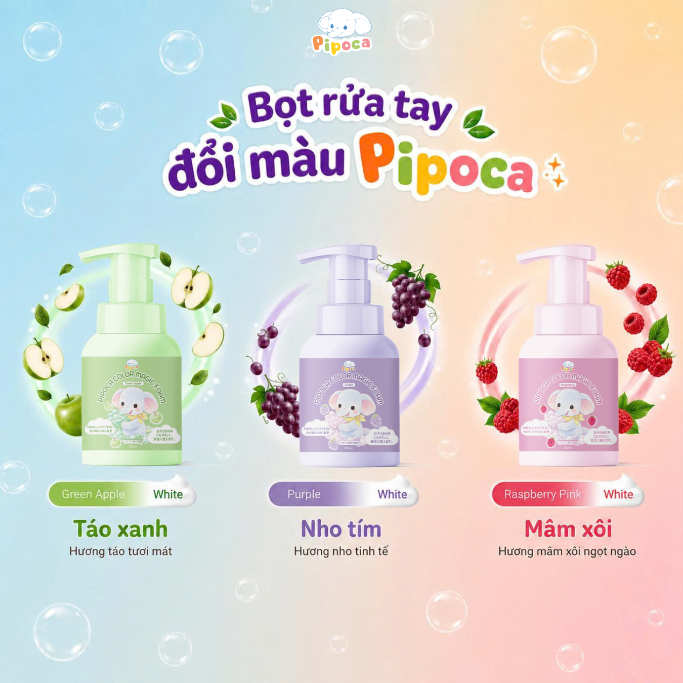 PIPOCA COLOR MAGIC FOAM Color-Changing Hand Wash