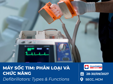 Máy sốc tim trong cấp cứu: Các loại thiết bị và yêu cầu kỹ thuật cần lưu ý