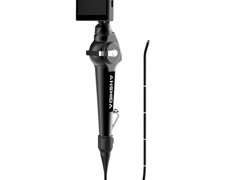 Flexible video laryngoscope