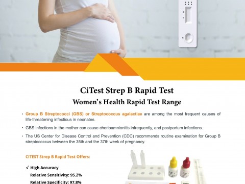 Strep B rapid test cassette (swab)