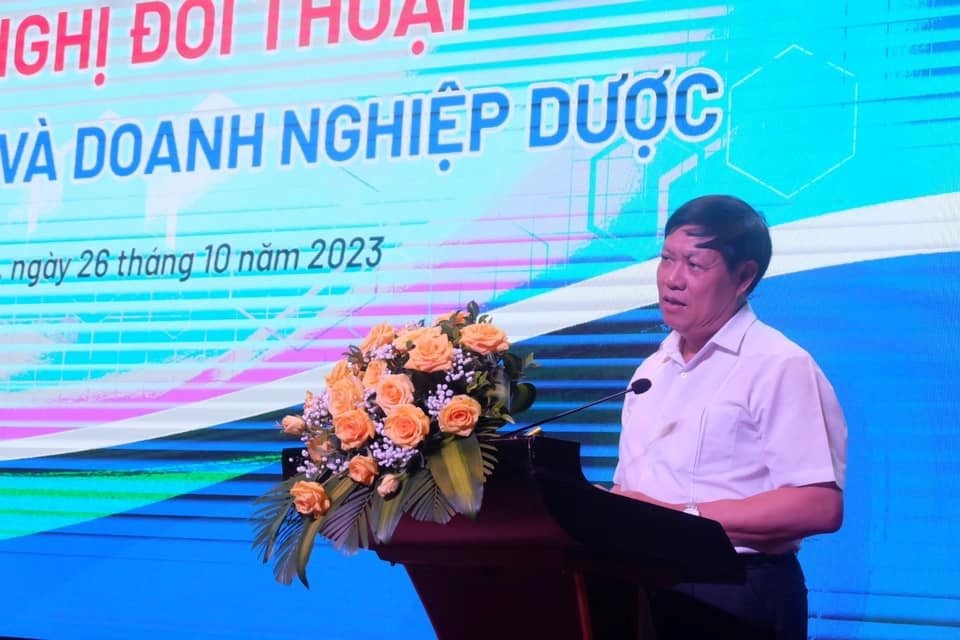 Thứ trưởng Bộ Y tế Đỗ Xuân Tuyên phát biểu tại Hội nghị đối thoại doanh nghiệp dược năm 2023